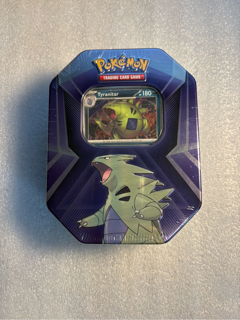 Pokemon Tyranitar Collector Tin - Purple